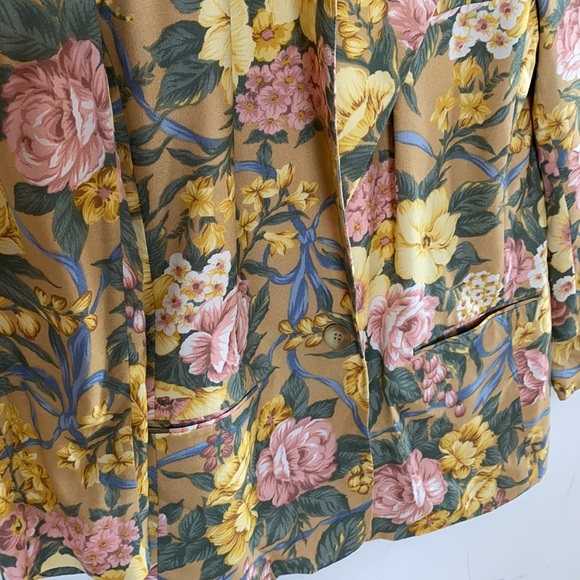 Vintage JH Collection Floral Blazer, Size 8 - Picture 4 of 13